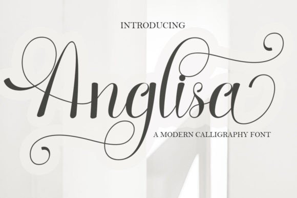 Anglisa Font: Elegant Script for Handmade Products