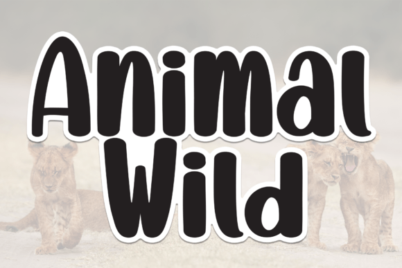Animal Wild Font: Sweet Handwritten Type for Crafts