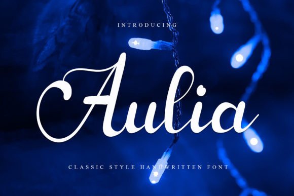 Aulia: A Script Font with Editorial Elegance