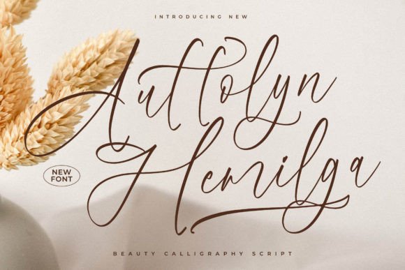 Auttolyn Hemilga Font for Handmade Labels