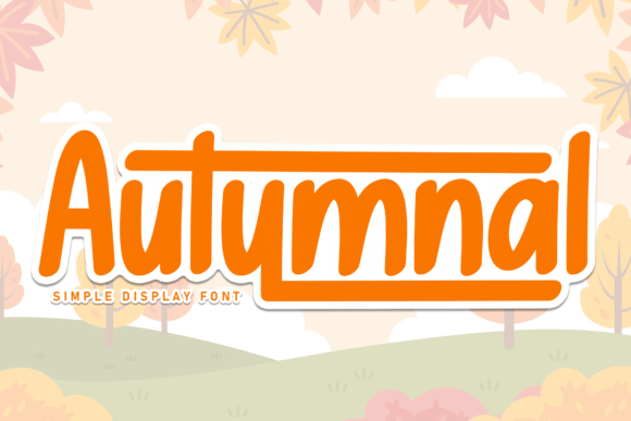 Autumnal Font: Sweet Handwritten Charm for Makers