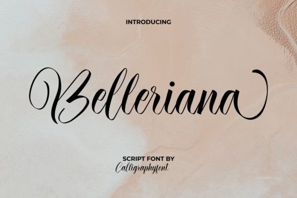 Belleriana Font: Elevating Handmade Designs with Elegant Calligraphy
