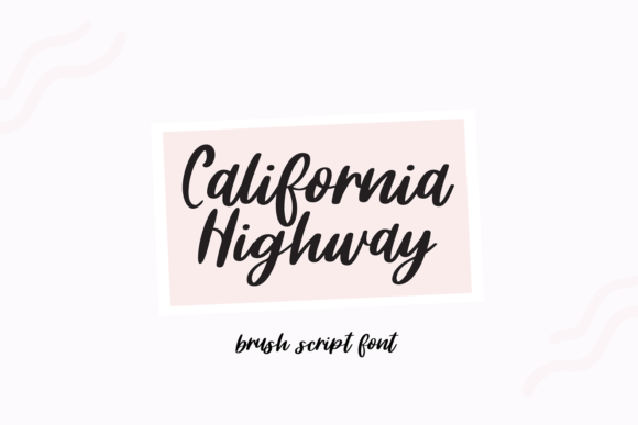 California Highway Font: A Casual Script for Crafters