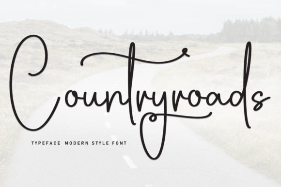 Countryroads Font: Handwritten Style for Web Design