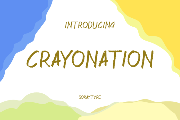 Crayonation Font: A Hand-Drawn Typeface for Campaigns