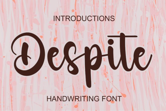 Despite: A Stylish Handwritten Font for Modern Web Design Projects