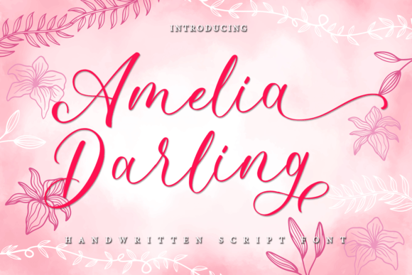 h1>Amelia Darling: A Modern Script Font for Elegant Editorial Design