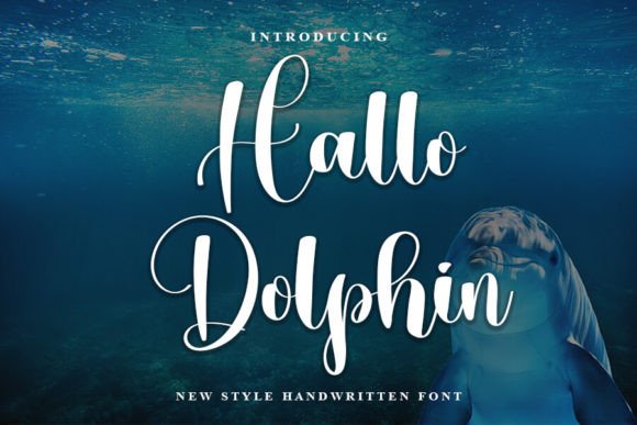 Hallo Dolphin: A Stylish Handwritten Font for Modern Branding Projects