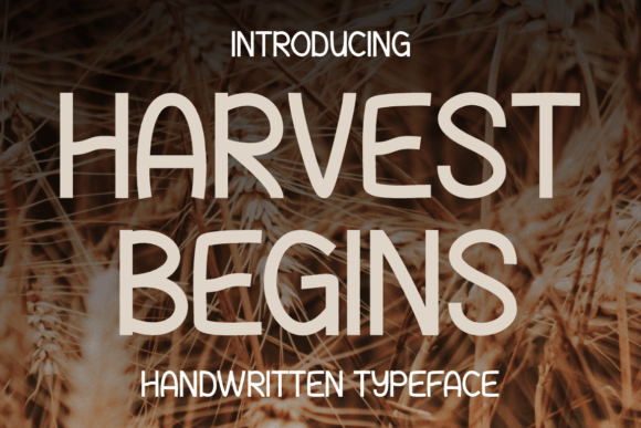 Harvest Begins Font: Warm Script for Handmade Crafts
