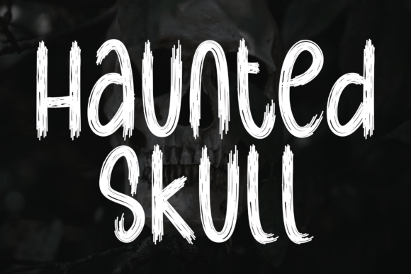 Haunted Skull Font: A Sweet & Friendly Script for Crafty Creations
