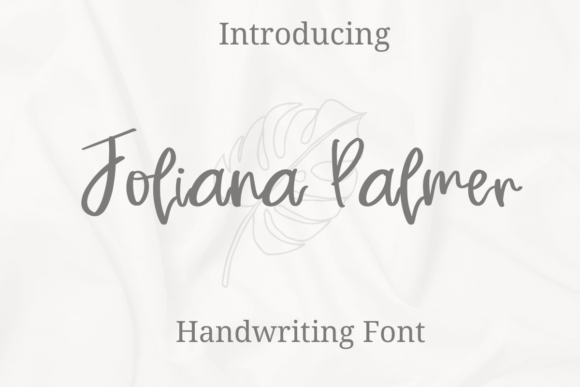 Joliana Palmer Font: Elevate Handmade Crafts