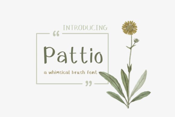Pattio Font: Whimsical Typography for Digital Campaigns
