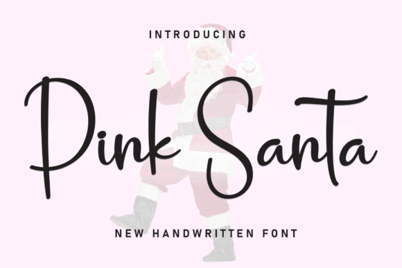 Pink Santa: A Joyful Display Font for Playful Brand Designs