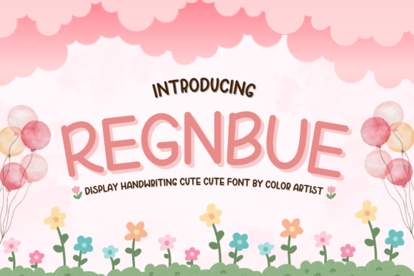 Regnbue Font: A Handwritten Typeface for Editorial Design