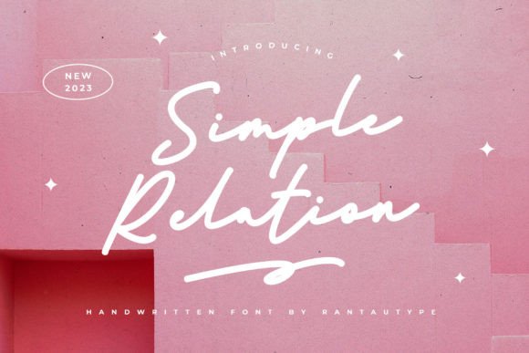 Simple Relation: A Modern Script Font for Handmade Labels, Invitations & More
