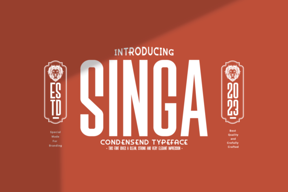 Singa: A Modern Sans Serif Font for Clean Brand Identities